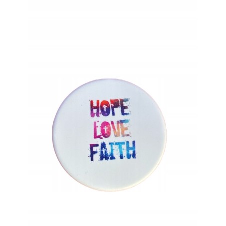 Faith Hope Love (Wiara Nadzieja Miłość) PopSockets z uchwytem PopGrip