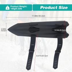 Outlet ZUKKA Błotnik uniwersalny do rowerów górskich MTB 24-29" Czarny
