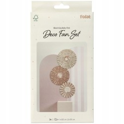 Outlet Folat 24994 Zestaw dekoracji na Baby Shower dla dziewczynki 3 elem.