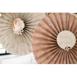 Outlet Folat 24994 Zestaw dekoracji na Baby Shower dla dziewczynki 3 elem.