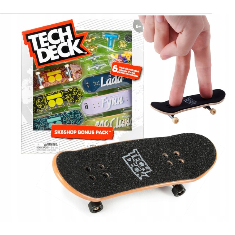 Outlet Zestaw Tech Deck SK8SHOP Bonus Pack Krooked 6 sztuk + akcesoria