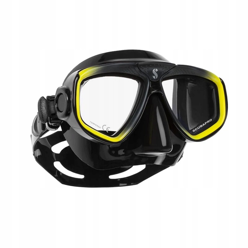 Outlet Maska do nurkowania okulary Scubapro ZOOM MASK BLK SILIC / YEL-BLK