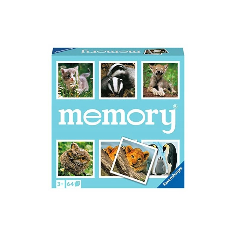 Outlet Ravensburger Memory Zwierzątka 20879 Gra Pamięciowa dla Dzieci od 3