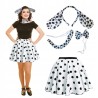 Inspired Costumes kostium dalmatyńczyka XS spódnica uszy ogon muszka