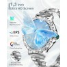 Outlet Smartwatch dla kobiet 1.3” HD IP68, monitor tętna SpO2, srebrny