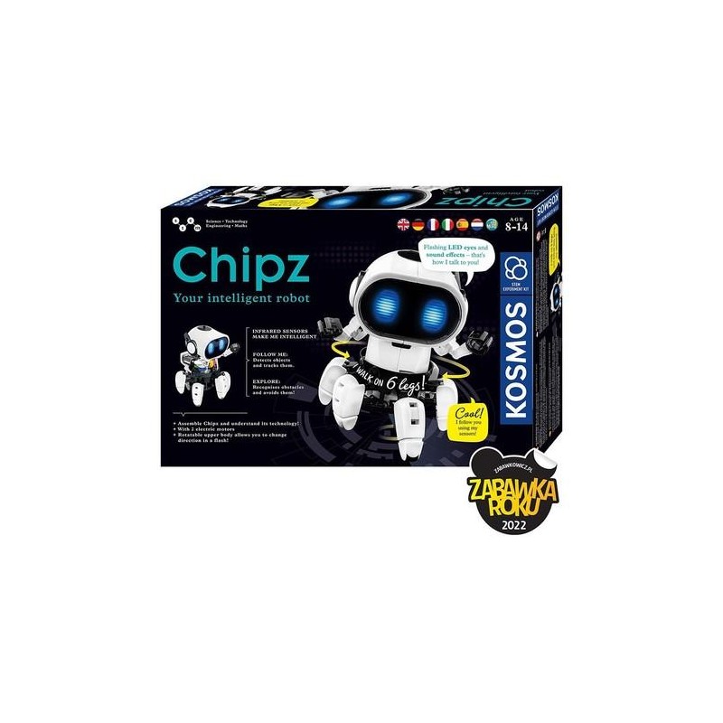 Outlet Kosmos Chipz inteligentny robot do zbudowania dla dziecka od 8 lat