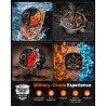 Outlet Smartwatch Męski Militarny 1,91" AMOLED 1000mAh 5ATM BT Czarny