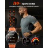 Outlet Smartwatch Męski Militarny 1,91" AMOLED 1000mAh 5ATM BT Czarny