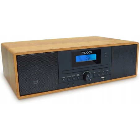 USZKODZONY Radioodtwarzacz MOOOV 477380 Mikrowieża HiFi Bluetooth CD USB FM