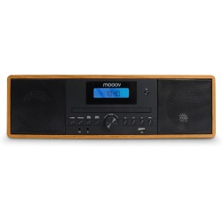 USZKODZONY Radioodtwarzacz MOOOV 477380 Mikrowieża HiFi Bluetooth CD USB FM