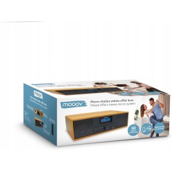 USZKODZONY Radioodtwarzacz MOOOV 477380 Mikrowieża HiFi Bluetooth CD USB FM