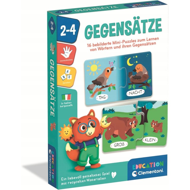 Outlet Clementoni Education Gegensätze - Gra edukacyjna dla dzieci 2+ z
