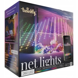 Outlet Lampki choinkowe Twinkly 1,45x 2,4 m 260 lampek LED RGB różne tryby