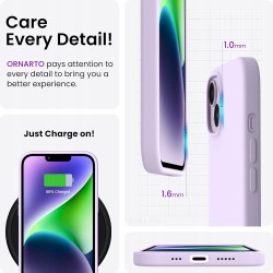 Outlet ORNARTO Silikonowe etui do iPhone 14 6.1" 2022 odporny na wstrząsy