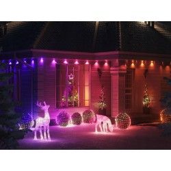 Outlet Lampki choinkowe Twinkly 1,45x 2,4 m 260 lampek LED RGB różne tryby