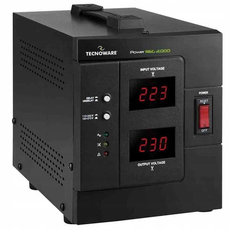 USZKODZONY Tecnoware Power Reg 2000VA stabilizator napięcia 1600W regulator