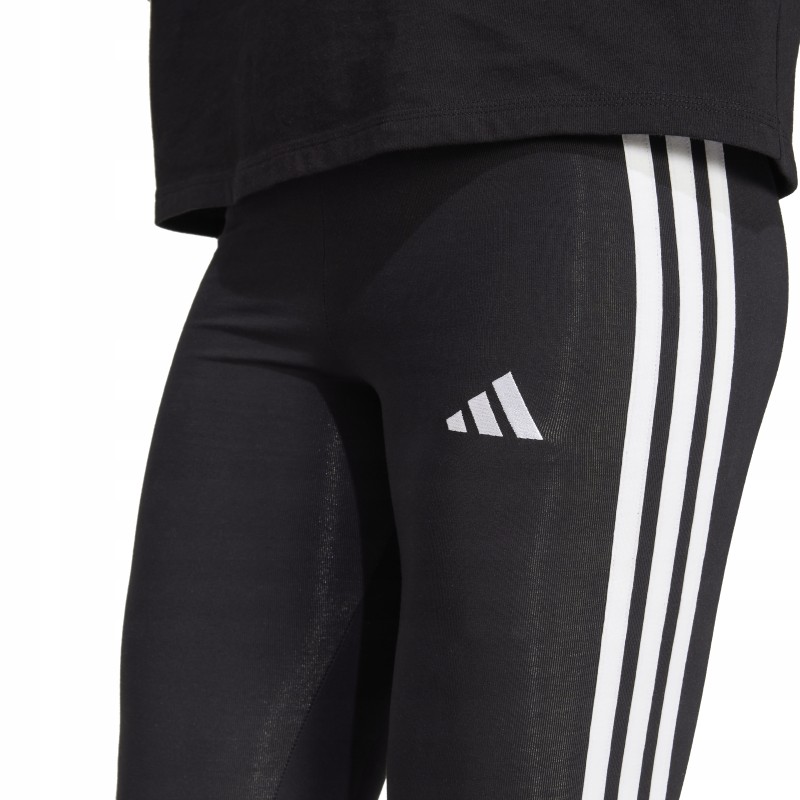 Legginsy damskie adidas Essentials 3-Stripes Cotton czarne JE0072 rozmiar L