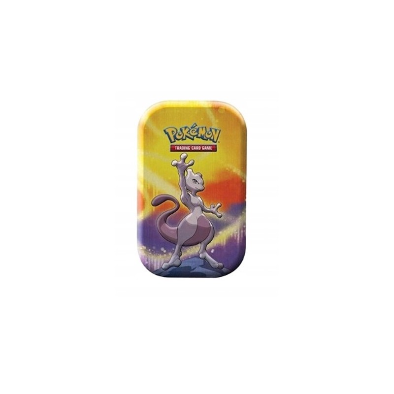 Outlet Puszka Pokemon Kanto Power Mini Tins: Mewtwo + Moneta + ilustracja