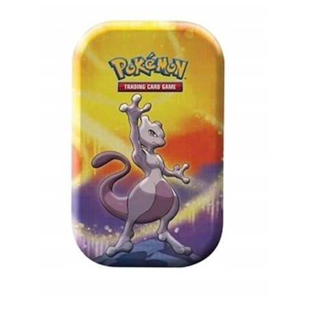 Outlet Puszka Pokemon Kanto Power Mini Tins: Mewtwo + Moneta + ilustracja