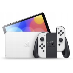 Outlet Nintendo Switch Oled 7'' biały Joy-Con model 10007766 64GB OPIS