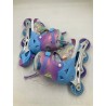 Outlet Rolki Regulowane dla Dziewczynki z Motylem L 37-41 EU Fioletowe