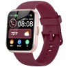 Outlet Smartwatch 1.8" sportowy kompatybilny z iOS Android Alexa bordowy