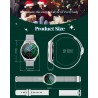 Outlet Smartwatch dla kobiet 1.27'' TFT HD BT 5.2 wodoodporny srebrny