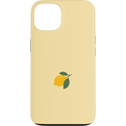 Outlet Etui do iPhone 13 z motywem cytryny, żółto-czarne, z wyściółką