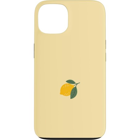 Outlet Etui do iPhone 13 z motywem cytryny, żółto-czarne, z wyściółką