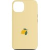 Outlet Etui do iPhone 13 z motywem cytryny, żółto-czarne, z wyściółką
