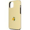 Outlet Etui do iPhone 13 z motywem cytryny, żółto-czarne, z wyściółką