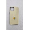 Outlet Etui do iPhone 13 z motywem cytryny, żółto-czarne, z wyściółką