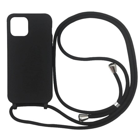 Outlet Ququcheng Etui z Łańcuszkiem do iPhone 15 6.1" TPU Matowe Czarny