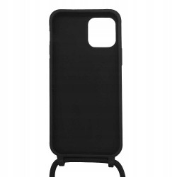 Outlet Ququcheng Etui z Łańcuszkiem do iPhone 15 6.1" TPU Matowe Czarny