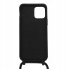Outlet Ququcheng Etui z Łańcuszkiem do iPhone 15 6.1" TPU Matowe Czarny