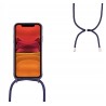 Outlet Ququcheng Etui z Łańcuszkiem do iPhone 15 6.1" TPU Matowe Czarny