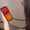 Outlet Ququcheng Etui z Łańcuszkiem do iPhone 15 6.1" TPU Matowe Czarny