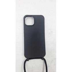 Outlet Ququcheng Etui z Łańcuszkiem do iPhone 15 6.1" TPU Matowe Czarny