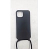 Outlet Ququcheng Etui z Łańcuszkiem do iPhone 15 6.1" TPU Matowe Czarny