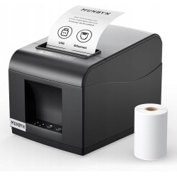 Outlet Termiczna Drukarka Paragonów Munbyn ITPP072 USB + LAN Czarna