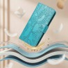 Outlet Aisenth Etui Skórzane Zielone do Samsung Galaxy S10 z Motywem Drzewa