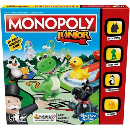 Outlet Gra planszowa Hasbro Monopoly Junior wiek 5lat+ 2-4 graczy Wersja EN