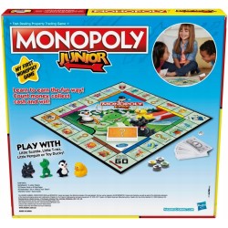 Outlet Gra planszowa Hasbro Monopoly Junior wiek 5lat+ 2-4 graczy Wersja EN