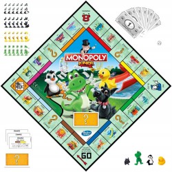 Outlet Gra planszowa Hasbro Monopoly Junior wiek 5lat+ 2-4 graczy Wersja EN