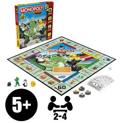 Outlet Gra planszowa Hasbro Monopoly Junior wiek 5lat+ 2-4 graczy Wersja EN