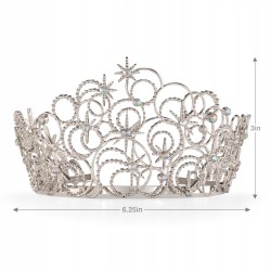 Outlet Wicked. Korona z bąbelków Glinda. The Noble Collection 17 cm Srebrna