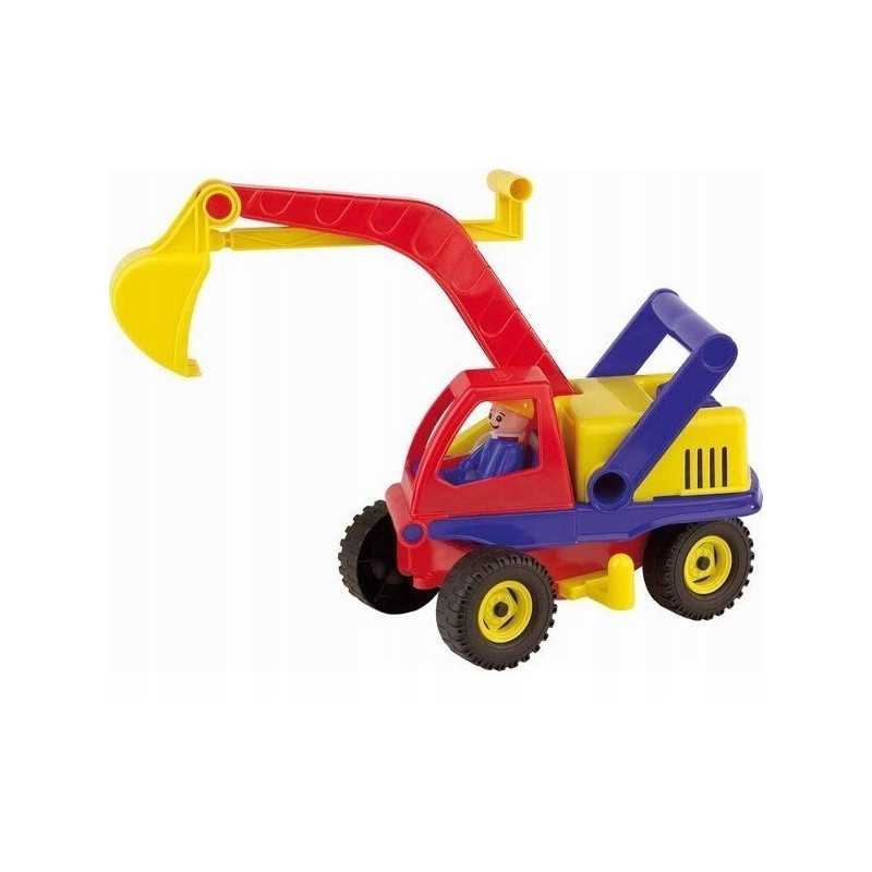 Outlet Koparka 04151 Lena ZL-04151 35x19x35cm Żółto-Czerwono-Niebieska