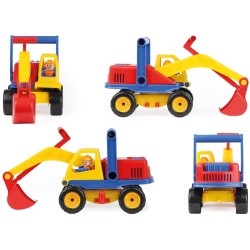 Outlet Koparka 04151 Lena ZL-04151 35x19x35cm Żółto-Czerwono-Niebieska