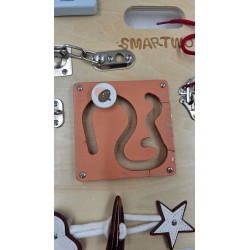 Outlet Duża Dwustronna Tablica Montessori dla dzieci 2-4 lata różne zamki