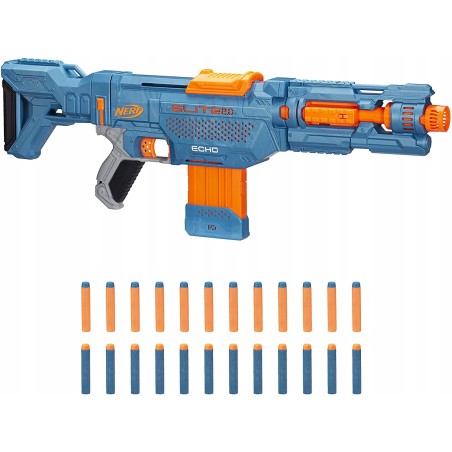USZKODZONY Nerf Elite 2.0 Echo CS-10 Blaster Pistolet na Pianki Niebieski